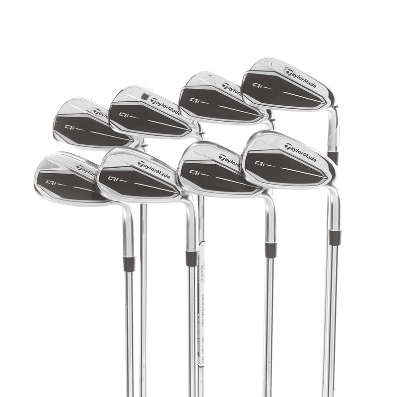 TaylorMade Qi Steel Mens Right Hand Irons 5-SW+AW Regular - KBS Max 85