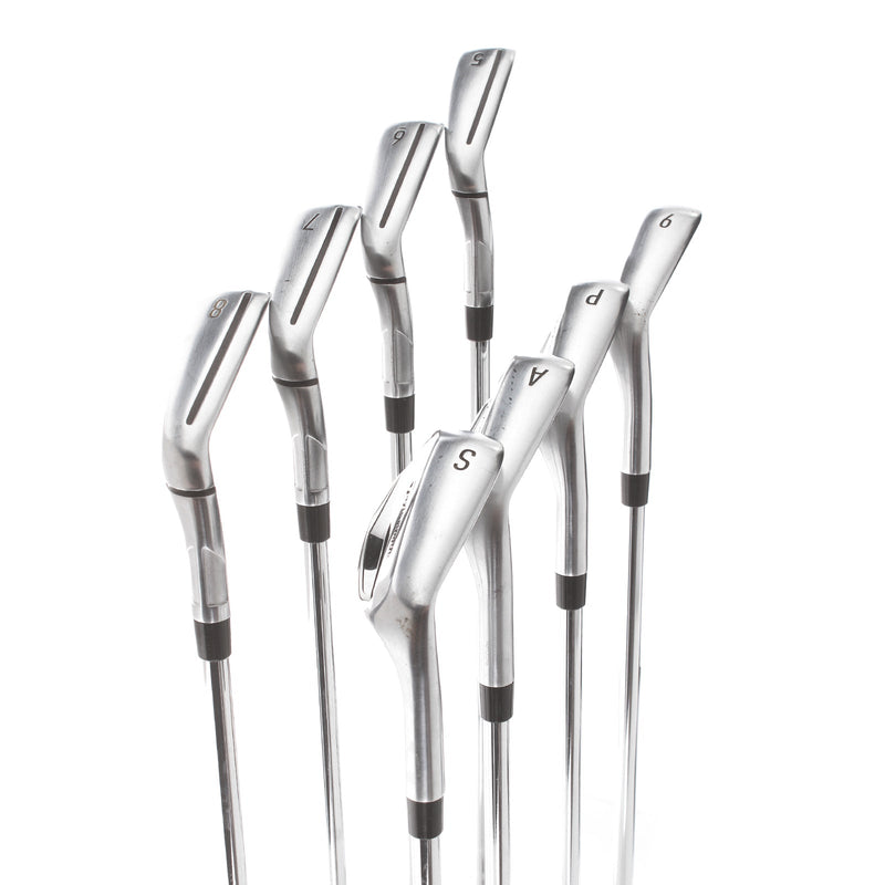 TaylorMade Qi Steel Mens Right Hand Irons 5-SW+AW Regular - KBS Max 85