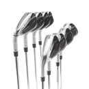 TaylorMade Qi Steel Mens Left Hand Irons 5-SW+AW Regular - KBS Max 85