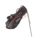 Titleist 4 Carbon Stand Bag - Black/ White/ Red