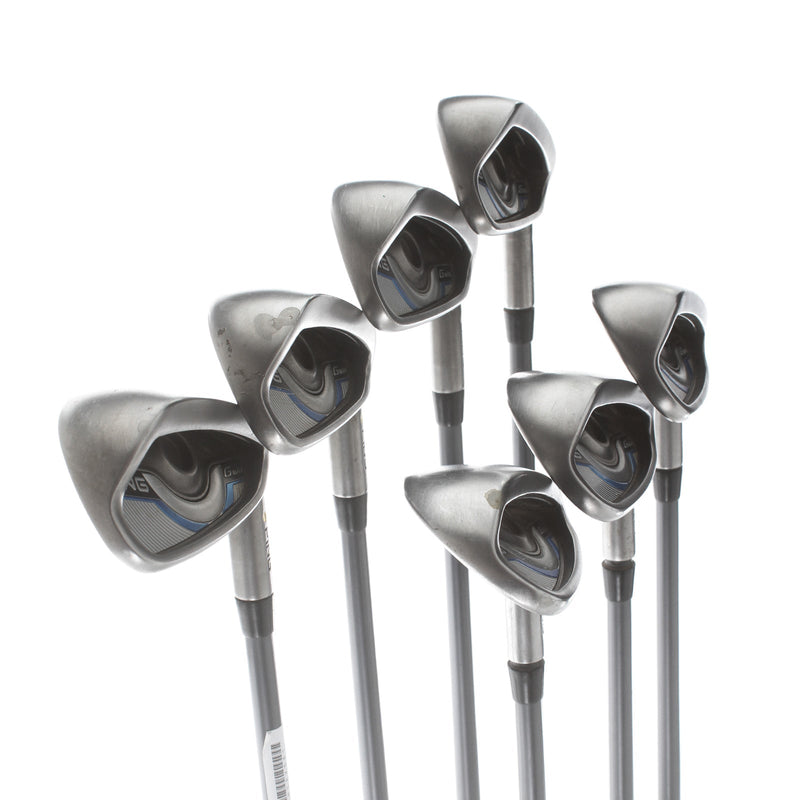 Ping GMax K1 Graphite Mens Right Hand Irons 5-SW Yellow Dot 1.5* Upright Regular - Ping CFS 70