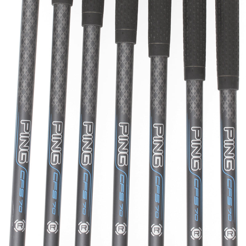 Ping GMax K1 Graphite Mens Right Hand Irons 5-SW Yellow Dot 1.5* Upright Regular - Ping CFS 70