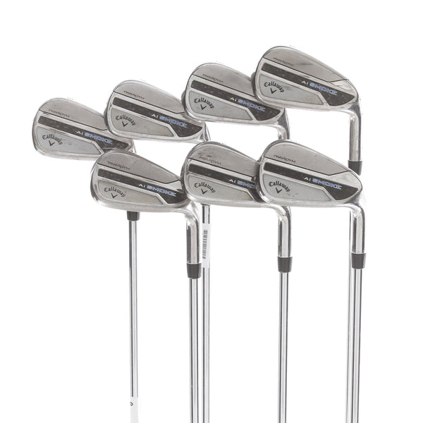 Callaway Paradym Ai Smoke Steel Mens Right Hand Irons 5-PW Stiff - True Temper Elevate MPH 95