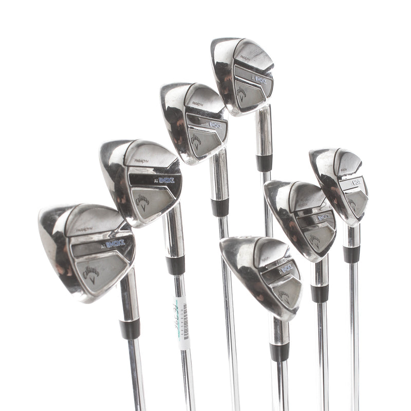 Callaway Paradym Ai Smoke Steel Mens Right Hand Irons 5-PW Stiff - True Temper Elevate MPH 95