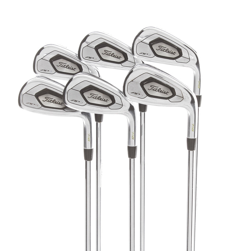 Titleist 718 AP3 Steel Mens Right Hand Irons 5-PW Stiff - True Temper AMT Black S300