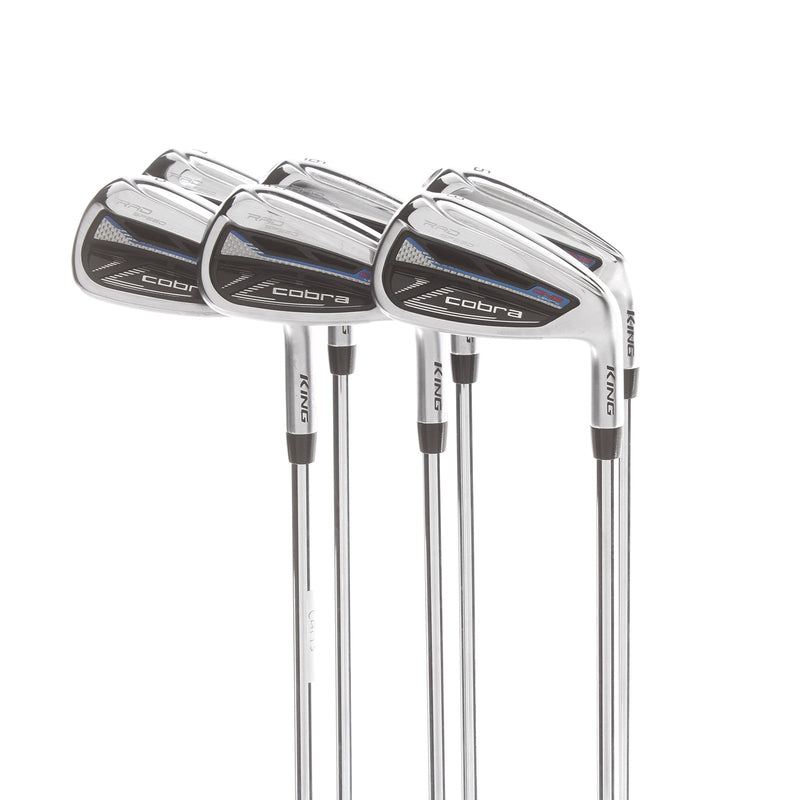 Cobra King Radspeed One Length Steel Mens Right Hand Irons 5-PW Regular - KBS Tour