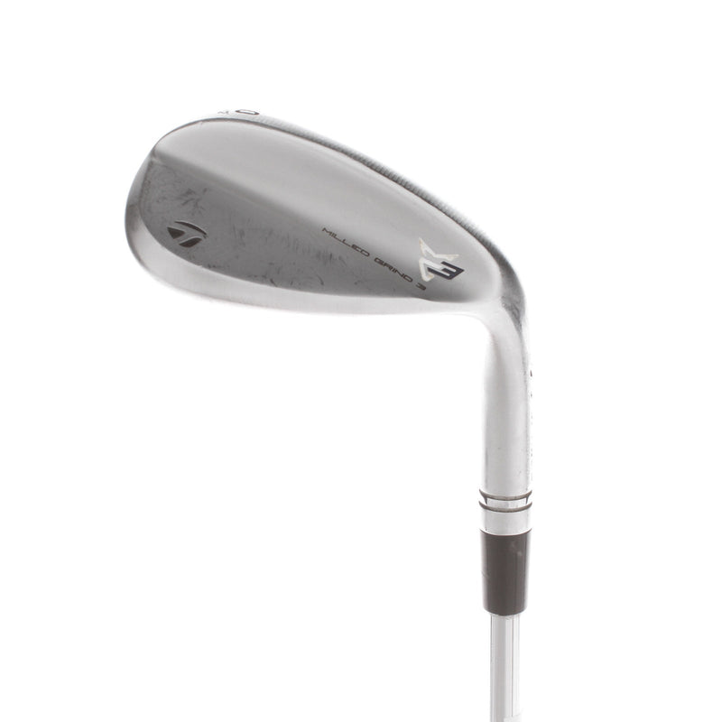 TaylorMade Milled Grind 3 Steel Mens Right Hand Lob Wedge 60* 12 Bounce Wedge - Dynamic Gold