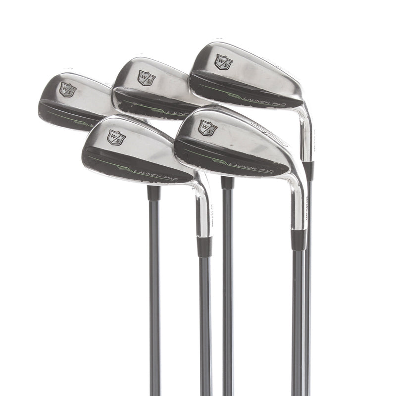 Wilson Launch Pad 2022 Graphite Mens Right Hand Irons 6-PW Regular - UST Mamiya Recoil Dart F3 75
