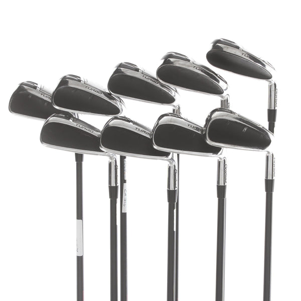 Cleveland launcher HB Turbo Graphite Mens Right Hand Irons 4-PW+DW+SW Regular - Miyazaki 6R