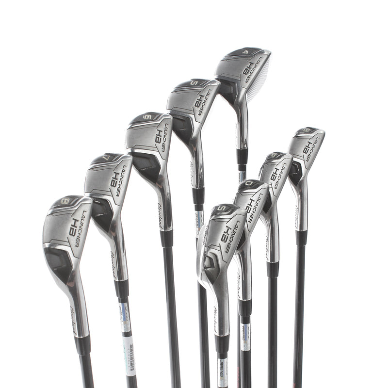 Cleveland launcher HB Turbo Graphite Mens Right Hand Irons 4-PW+DW+SW Regular - Miyazaki 6R