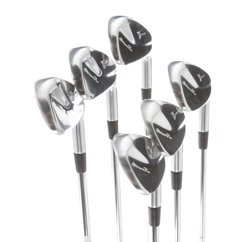 Mizuno Pro 245 Steel Mens Right Hand Irons 5-PW Stiff - KBS Tour