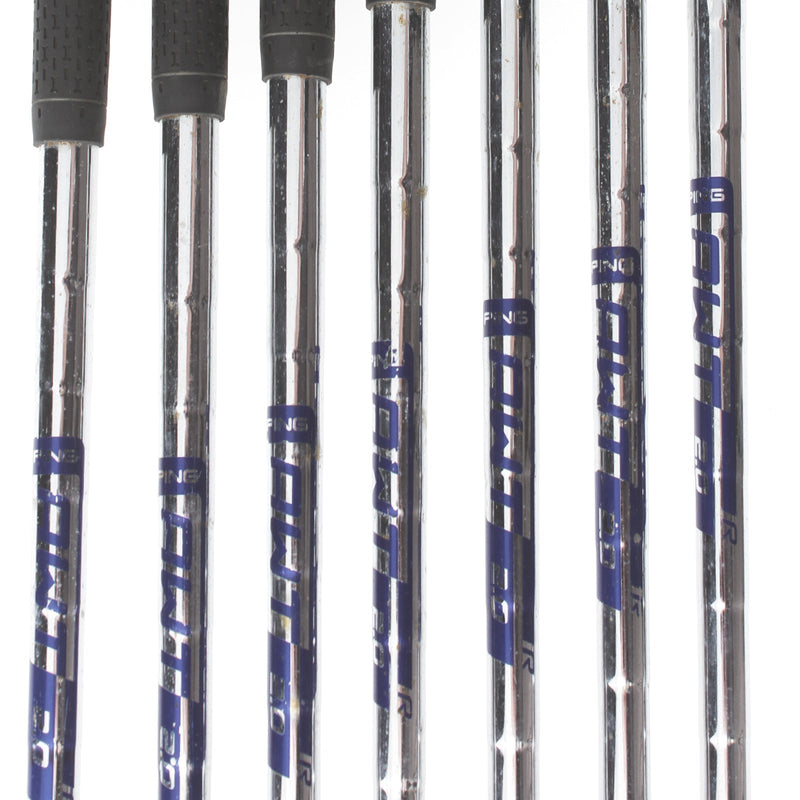 Ping G Steel Mens Left Hand Irons 5-SW Yellow Dot Regular - Ping AWT 2.0