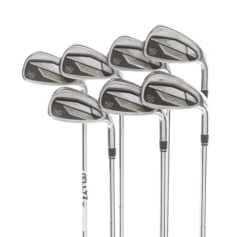 Wilson D9 Steel Mens Right Hand Irons 4-PW Stiff - Dynamic Gold S300