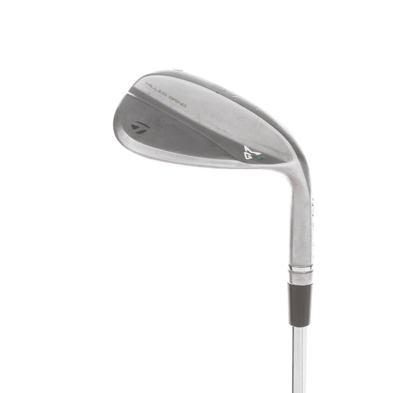 TaylorMade Milled Grind 4 Steel Mens Right Hand Lob Wedge 60* 10 Bounce Stiff - KBS Tour