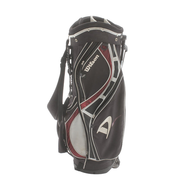 Wilson Deep Red Stand Bag - Black/Red