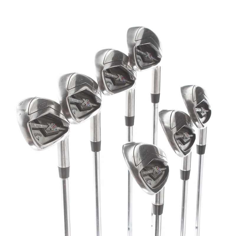 Callaway XR Pro Steel Mens Right Hand Irons 4-PW Stiff - KBS Tour-V