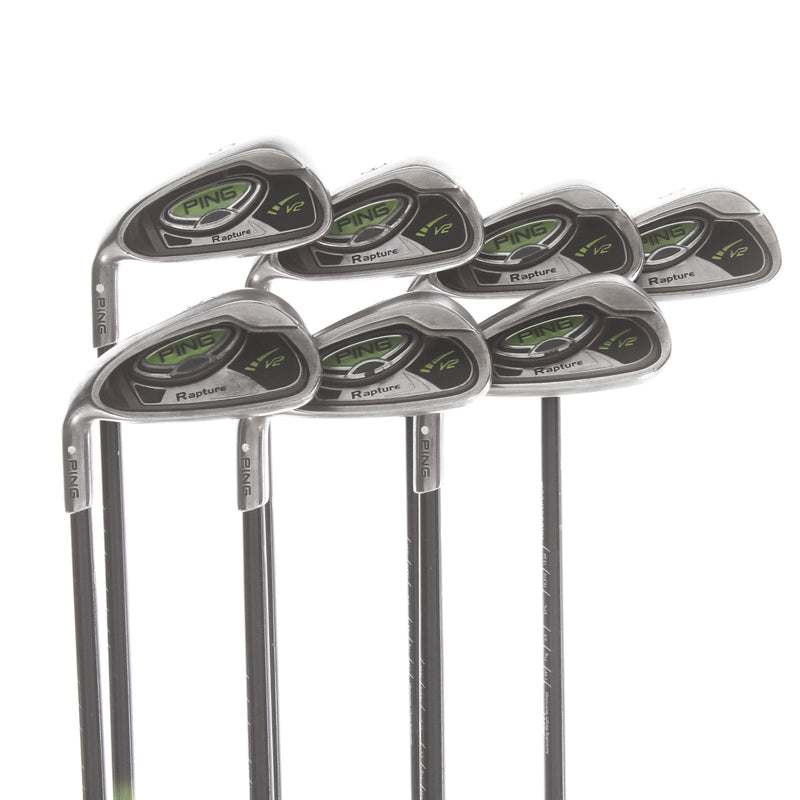 Ping Rapture V2 Graphite Mens Left Hand Irons 5-UW 3* Upright Regular - Ping TFC 939