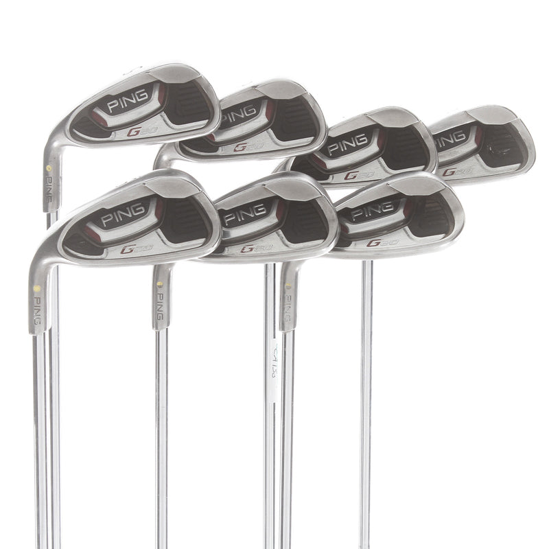 Ping G20 Steel Mens Left Hand Irons 5-SW 1.5* Upright Regular - Ping CFS