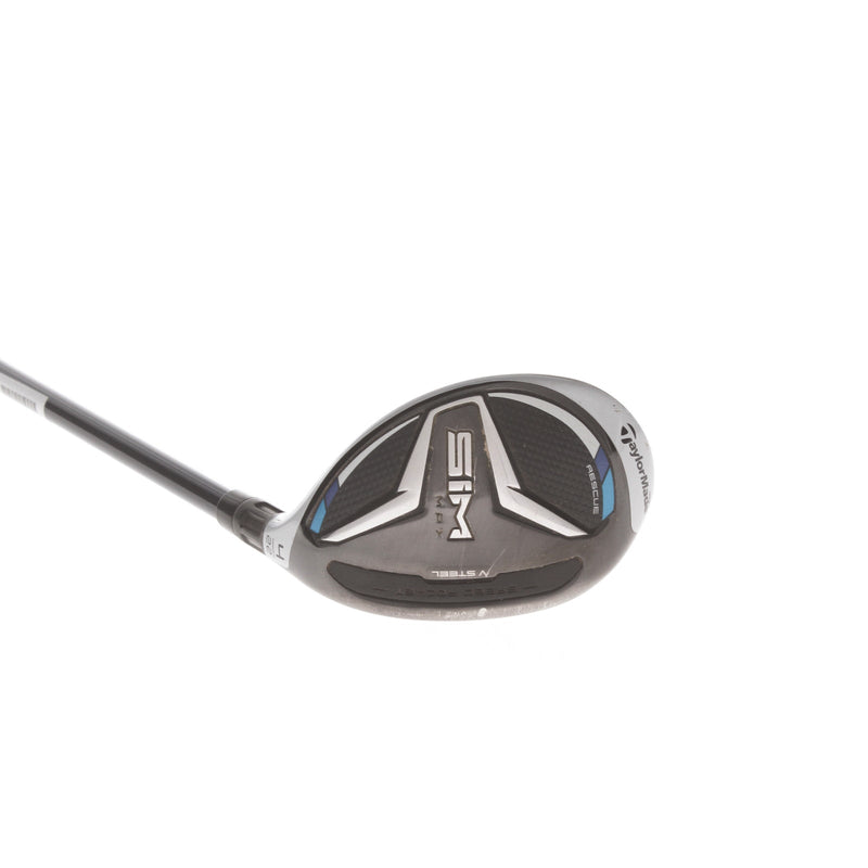 TaylorMade Sim Max Graphite Mens Right Hand 4 Hybrid 22* Stiff - Ventus Blue 7-S