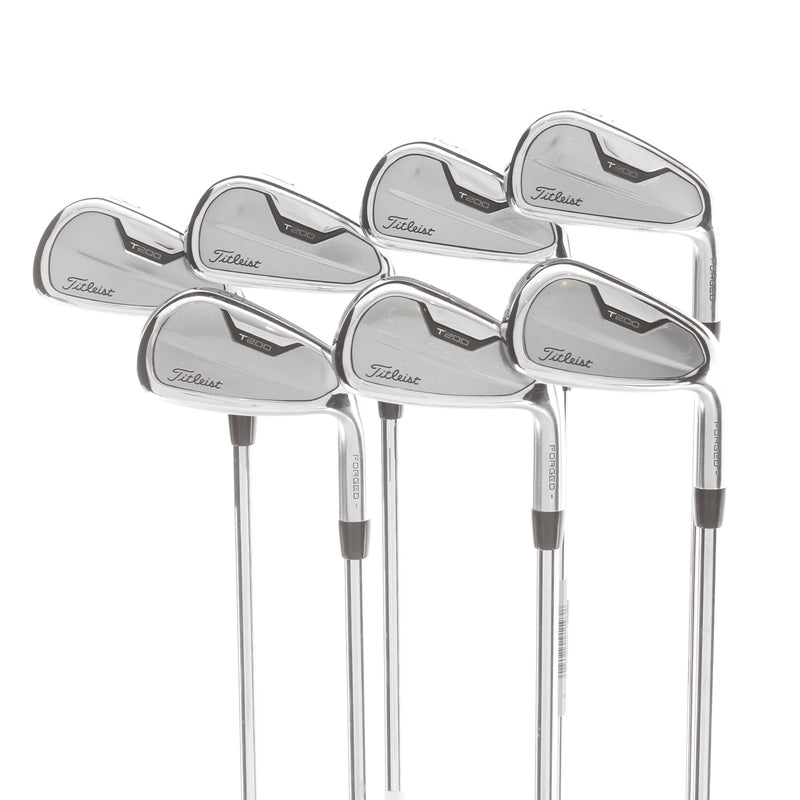 Titleist T200 2021 Steel Mens Right Hand Irons 5-GW Stiff - True Temper AMT Black S300