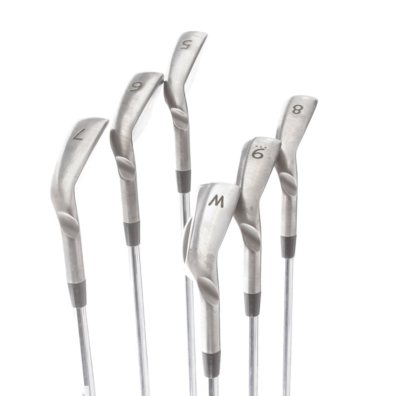 Ping G Series Steel Mens Right Hand Irons 5-PW White Dot 3* Upright Stiff - Ping AWT 2.0