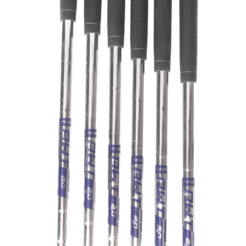 Ping G Series Steel Mens Right Hand Irons 5-PW White Dot 3* Upright Stiff - Ping AWT 2.0