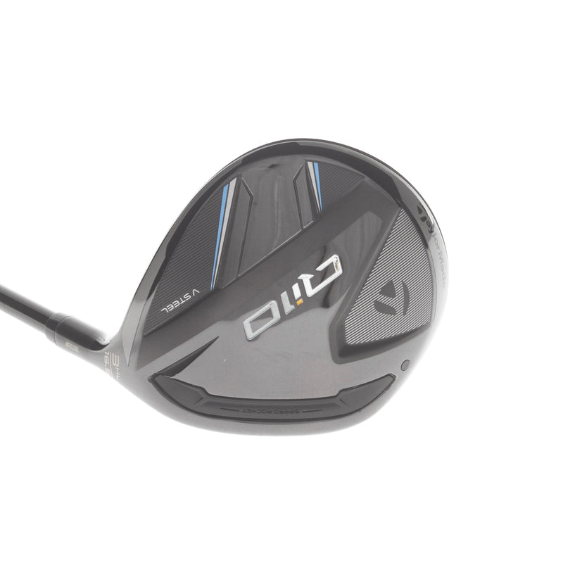 TaylorMade Qi10 Graphite Mens Right Hand Fairway 3 Wood HL 16.5* Extra Stiff - HZRDUS Smoke RDX Blue 70g