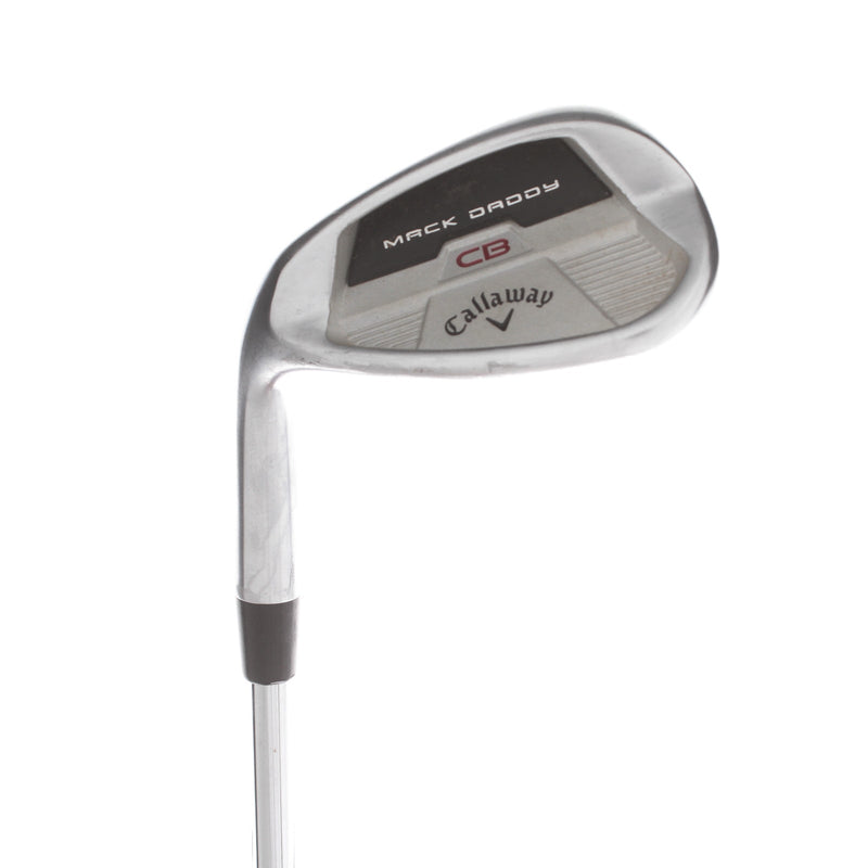 Callaway Mack Daddy CB Steel Mens Left Hand Gap Wedge 50* 12 Bounce Wedge - KBS Hi-Rev 2.0 105