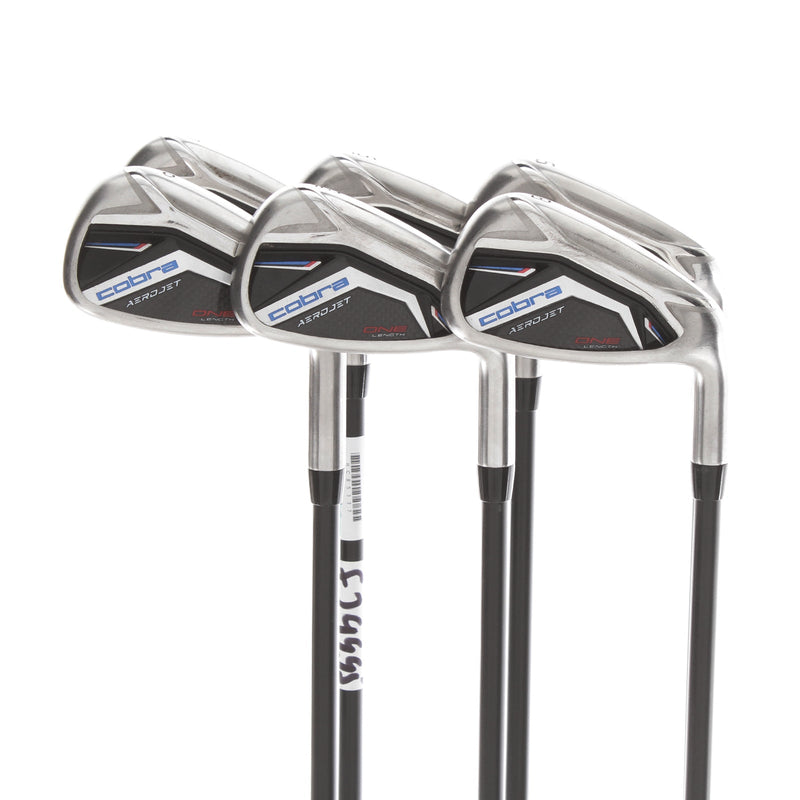 Cobra Aerojet One Length Graphite Mens Right Hand Irons 5-PW Senior - KBS PGI 65