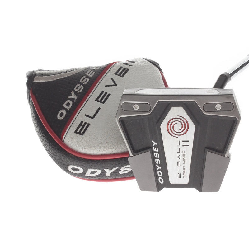 Odyssey 2-Ball Eleven Tour Lined Mens Right Hand Putter 34" Mallet Stroke Lab - Odyssey