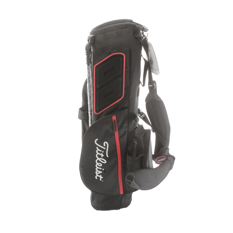 Titleist Players4 Stand Bag - Black/Red