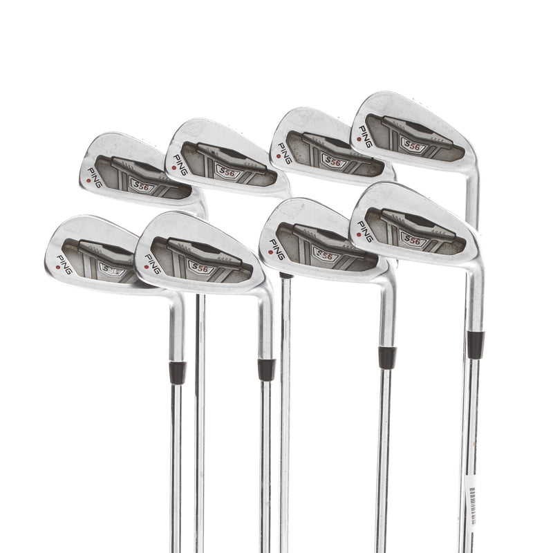 Ping S56 Steel Mens Right Hand Irons 3-PW Orange Dot 2.25* Flat Regular - Ping AWT