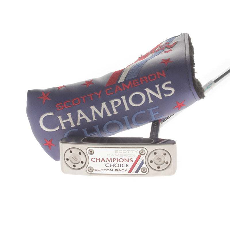 Scotty Cameron Champions Choice Newport 1.5+ Button Back Mens Right Hand Putter 34" Blade Scotty Cameron - Super Stroke Tour 2.0