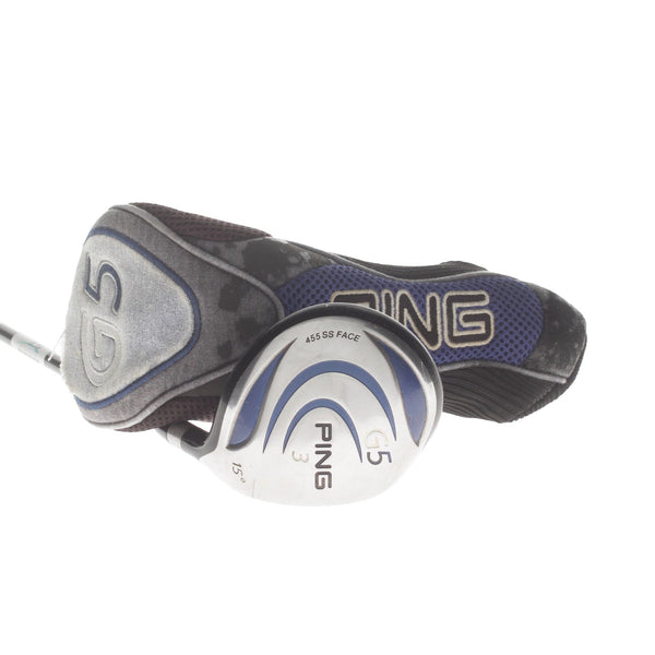 Ping G5 Graphite Mens Right Hand Fairway 3 Wood 15* Regular - Ping TFC 100F