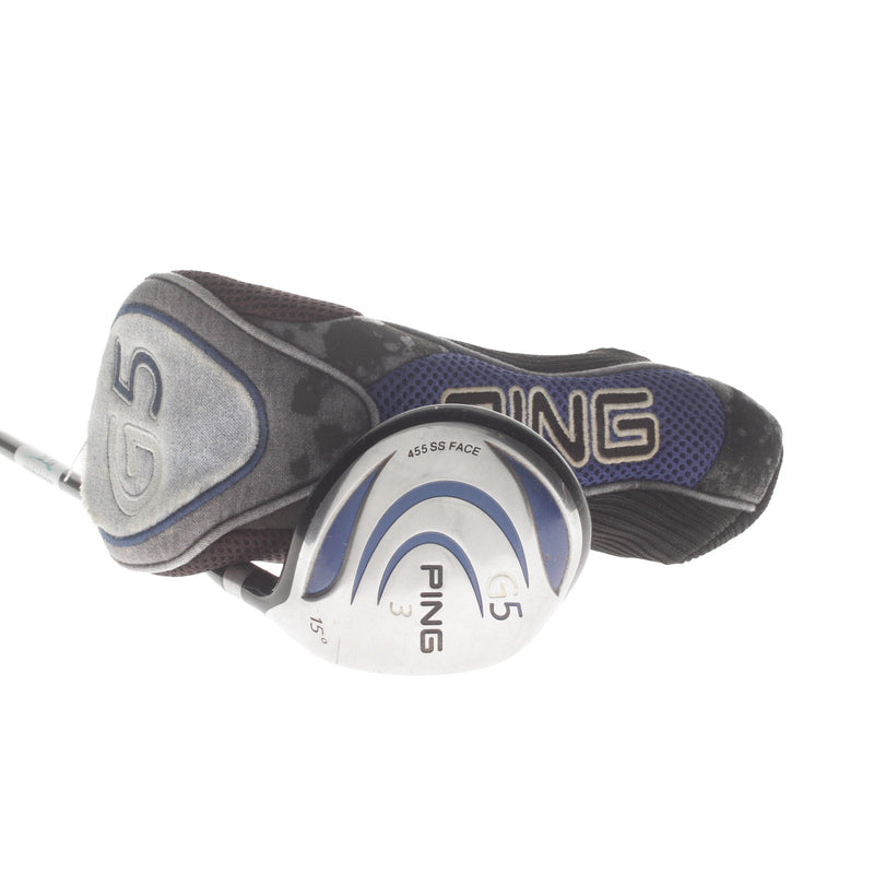 Ping G5 Graphite Mens Right Hand Fairway 3 Wood 15* Regular - Ping TFC 100F