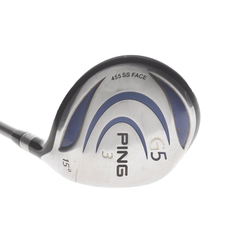 Ping G5 Graphite Mens Right Hand Fairway 3 Wood 15* Regular - Ping TFC 100F