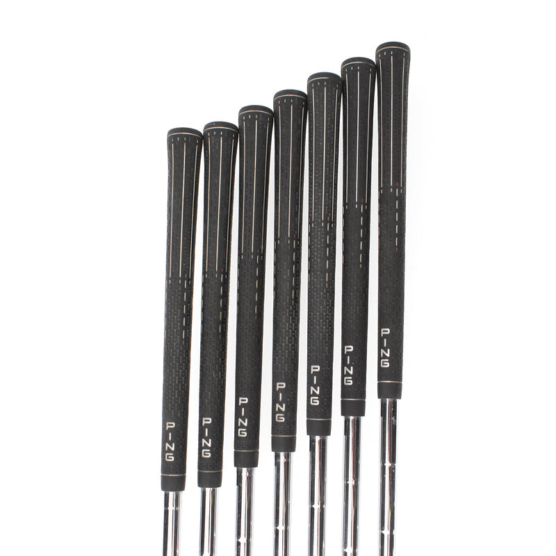 Ping G25 Steel Mens Left Hand Irons 4-PW Orange Dot 2* Flat Regular -