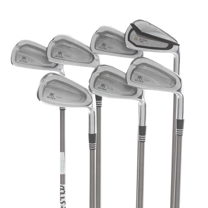 Miura CB-301 Graphite Mens Right Hand Irons 4-PW Extra Stiff - Steelfiber i110 cw