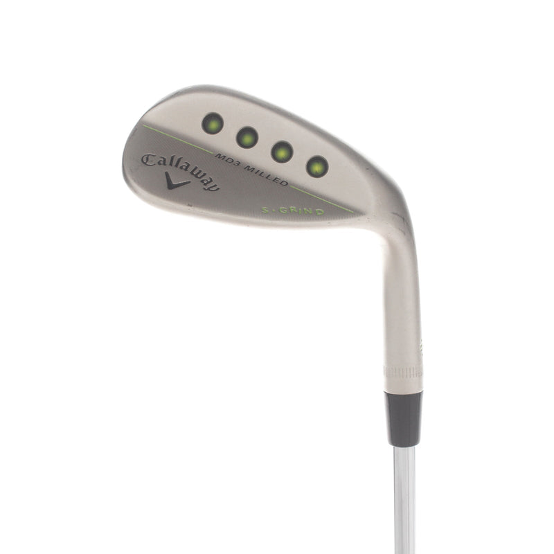 Callaway MD3 Milled Steel Mens Right Hand Lob Wedge 60* 9 Bounce S Grind Wedge - True Temper Dynamic Gold