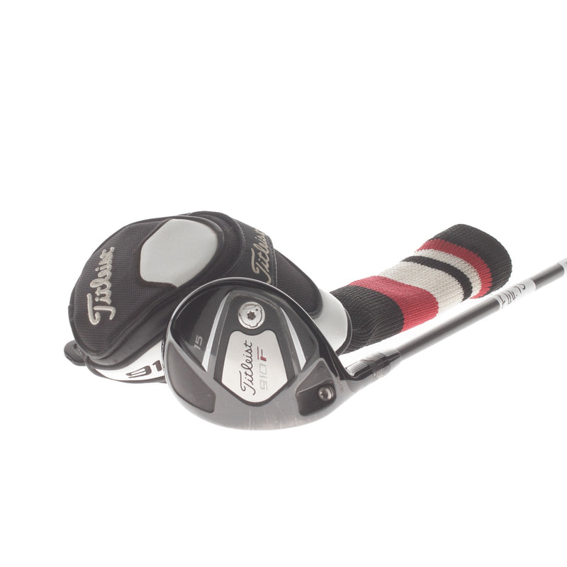 Titleist 910F Graphite Mens Left Hand Fairway 3 Wood 15* Stiff - Aldila RIP 70