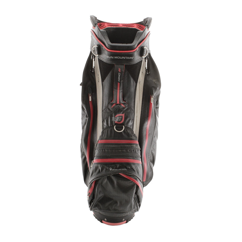Sun Mountain H2NO Cart Bag - Black/Red/Silver