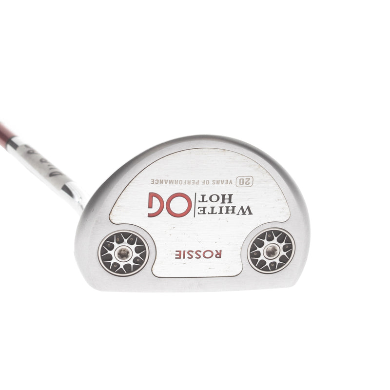 Odyssey White Hot OG Rossie Mens Right Hand Putter 34.5" Mallet Odyssey Stroke Lab - Super Stroke Tour 3.0