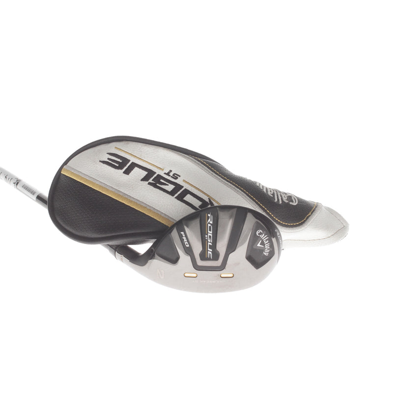 Callaway Rogue ST Pro Graphite Mens Right Hand 2 Hybrid 18* Stiff - Tensei AV Series White