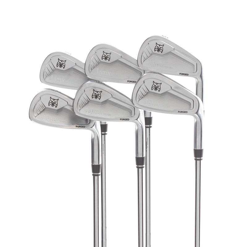 Lynx Black Cat Tour Forged Steel Mens Right Hand Irons 5-PW Stiff - KBS Tour 90