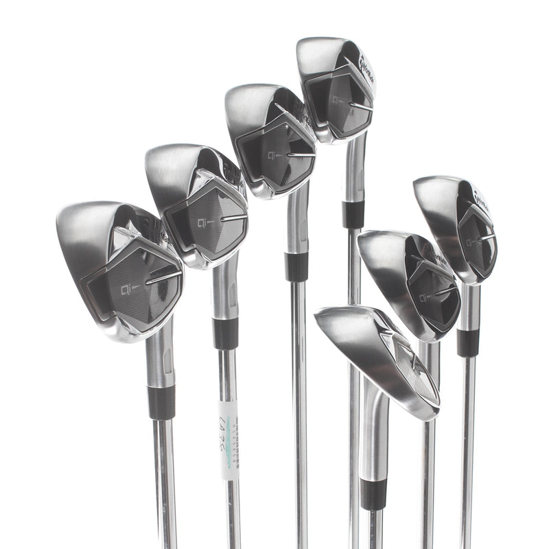 TaylorMade Qi Steel Mens Right Hand Irons 5-SW Regular - KBS Max 85