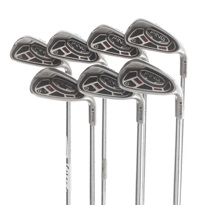Ping G15 Steel Mens Right Hand Irons 4-PW Black Dot Regular - AWT