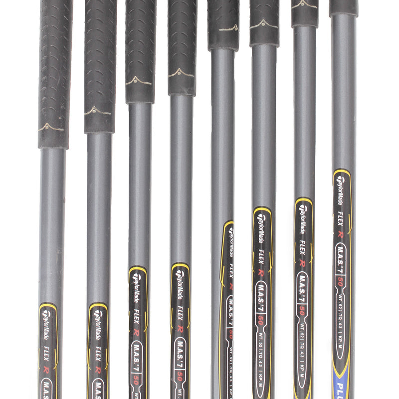 TaylorMade r7 XR Graphite Mens Left Hand Irons 3-PW Regular - TaylorMade M.A.S 7 50 Plus