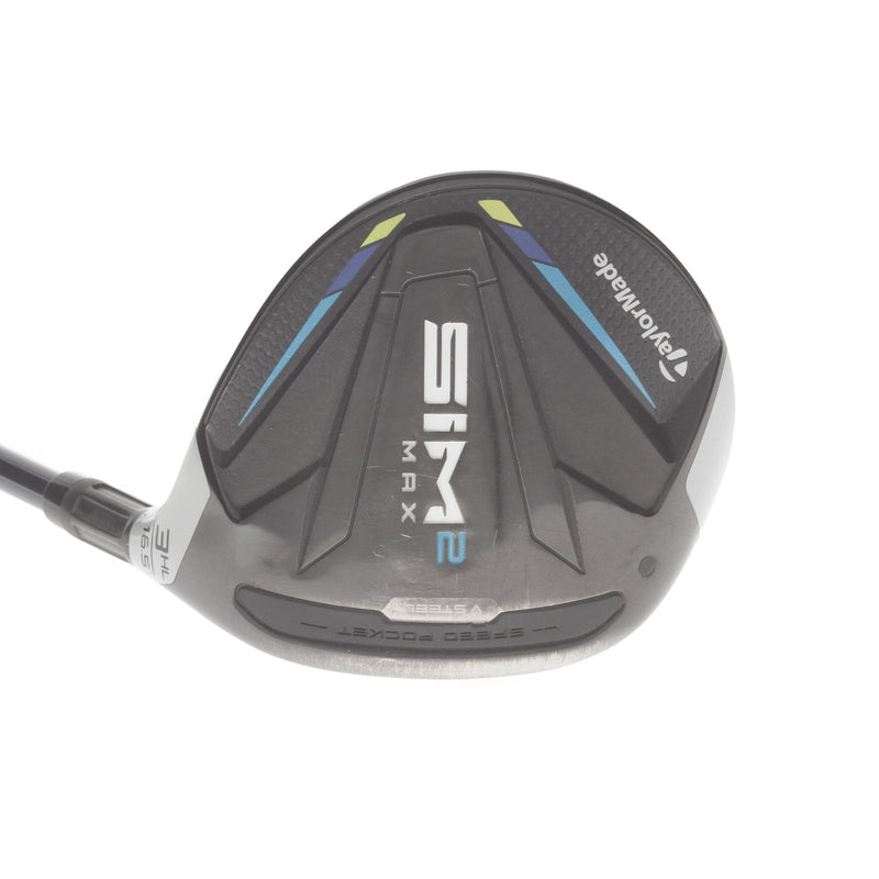 TaylorMade Sim2 Max HL Graphite Mens Right Hand Fairway 3 Wood 16.5* Stiff - Ventus Blue FW 6-S