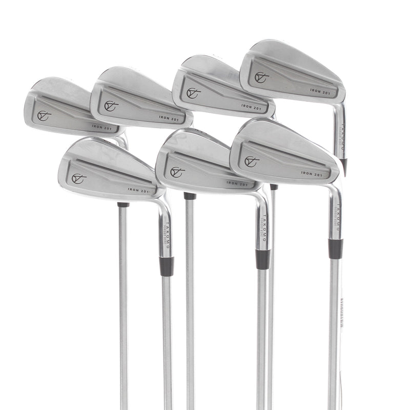 Takomo 201 Steel Mens Right Hand Irons 4-PW Regular - KBS Tour C-Taper Lite 105