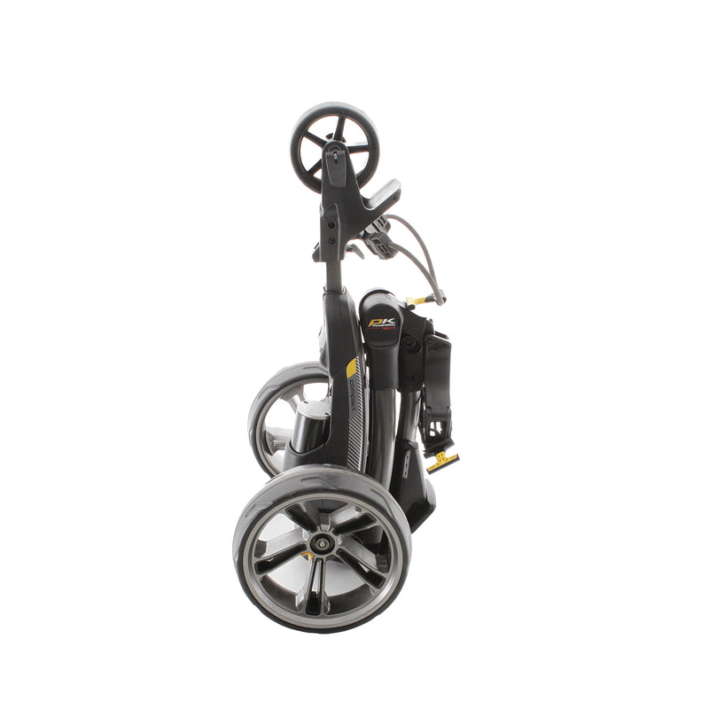 PowaKaddy CT8 GPS 3-Wheel Electric Trolley 18 Hole Lithium - Black/Yellow